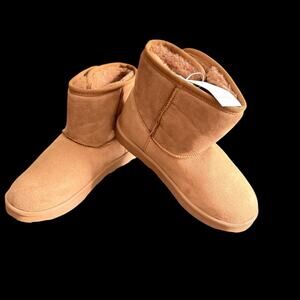 Sonoma Goods For Life Lolley Chestnuts Girls Faux Fur Ankle Boots SZ/ 5